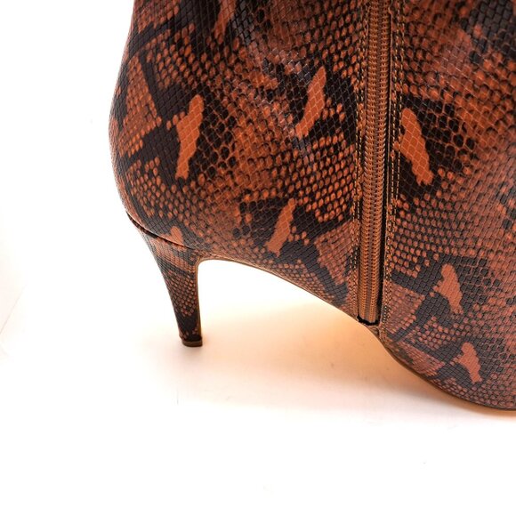 Fashion to Figure Fawn Snake Print Mid-Calf Slouch Boot - Size 12 - Picture 8 of 13